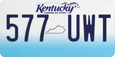 KY license plate 577UWT
