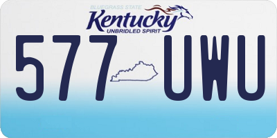 KY license plate 577UWU