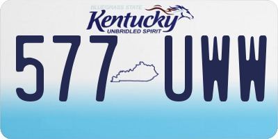 KY license plate 577UWW