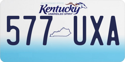 KY license plate 577UXA