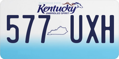 KY license plate 577UXH