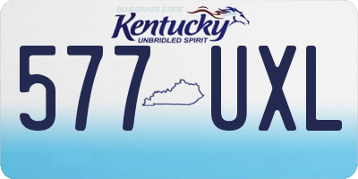 KY license plate 577UXL