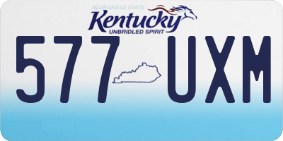 KY license plate 577UXM