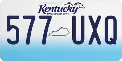 KY license plate 577UXQ