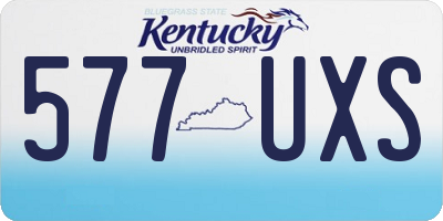 KY license plate 577UXS