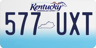 KY license plate 577UXT