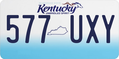 KY license plate 577UXY