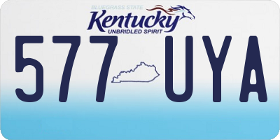 KY license plate 577UYA