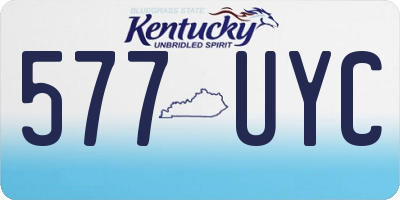 KY license plate 577UYC