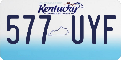 KY license plate 577UYF
