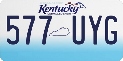 KY license plate 577UYG