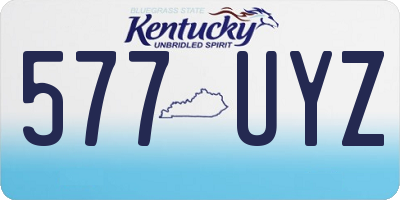 KY license plate 577UYZ