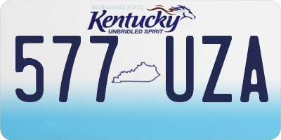 KY license plate 577UZA