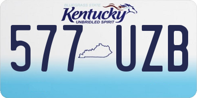 KY license plate 577UZB