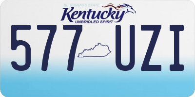 KY license plate 577UZI