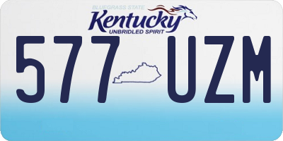 KY license plate 577UZM