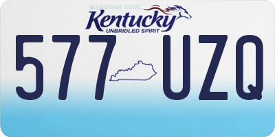KY license plate 577UZQ