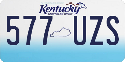 KY license plate 577UZS