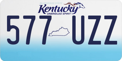 KY license plate 577UZZ