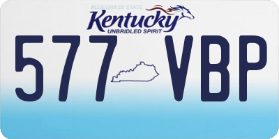 KY license plate 577VBP