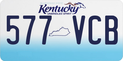 KY license plate 577VCB