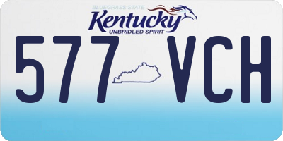 KY license plate 577VCH