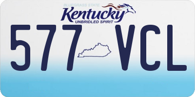 KY license plate 577VCL