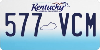 KY license plate 577VCM