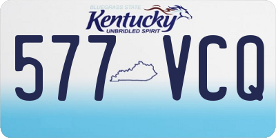 KY license plate 577VCQ