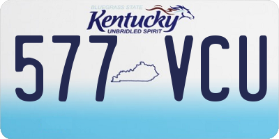 KY license plate 577VCU