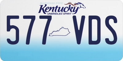 KY license plate 577VDS