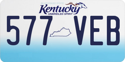 KY license plate 577VEB