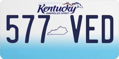KY license plate 577VED