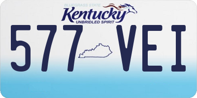 KY license plate 577VEI
