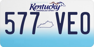 KY license plate 577VEO