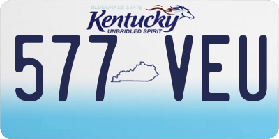 KY license plate 577VEU