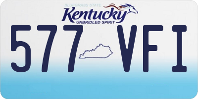 KY license plate 577VFI