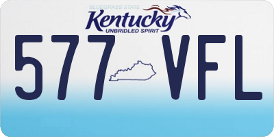 KY license plate 577VFL