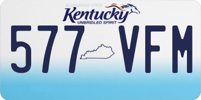 KY license plate 577VFM