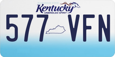 KY license plate 577VFN