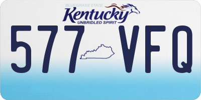 KY license plate 577VFQ