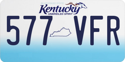 KY license plate 577VFR