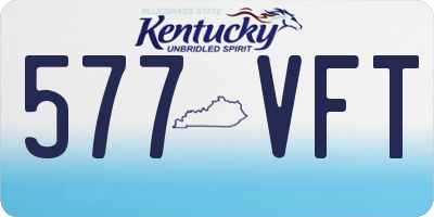 KY license plate 577VFT