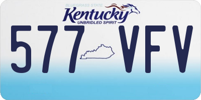 KY license plate 577VFV
