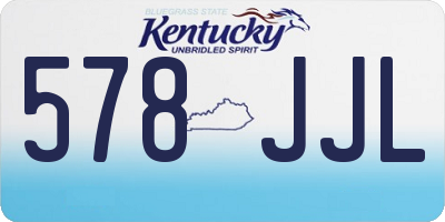 KY license plate 578JJL