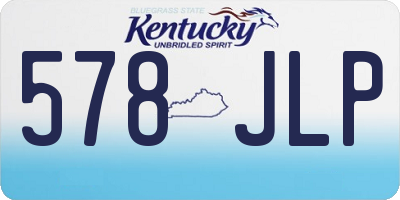 KY license plate 578JLP