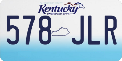 KY license plate 578JLR