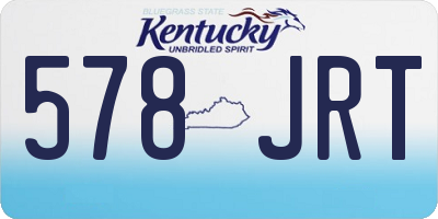 KY license plate 578JRT