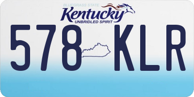 KY license plate 578KLR