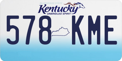 KY license plate 578KME